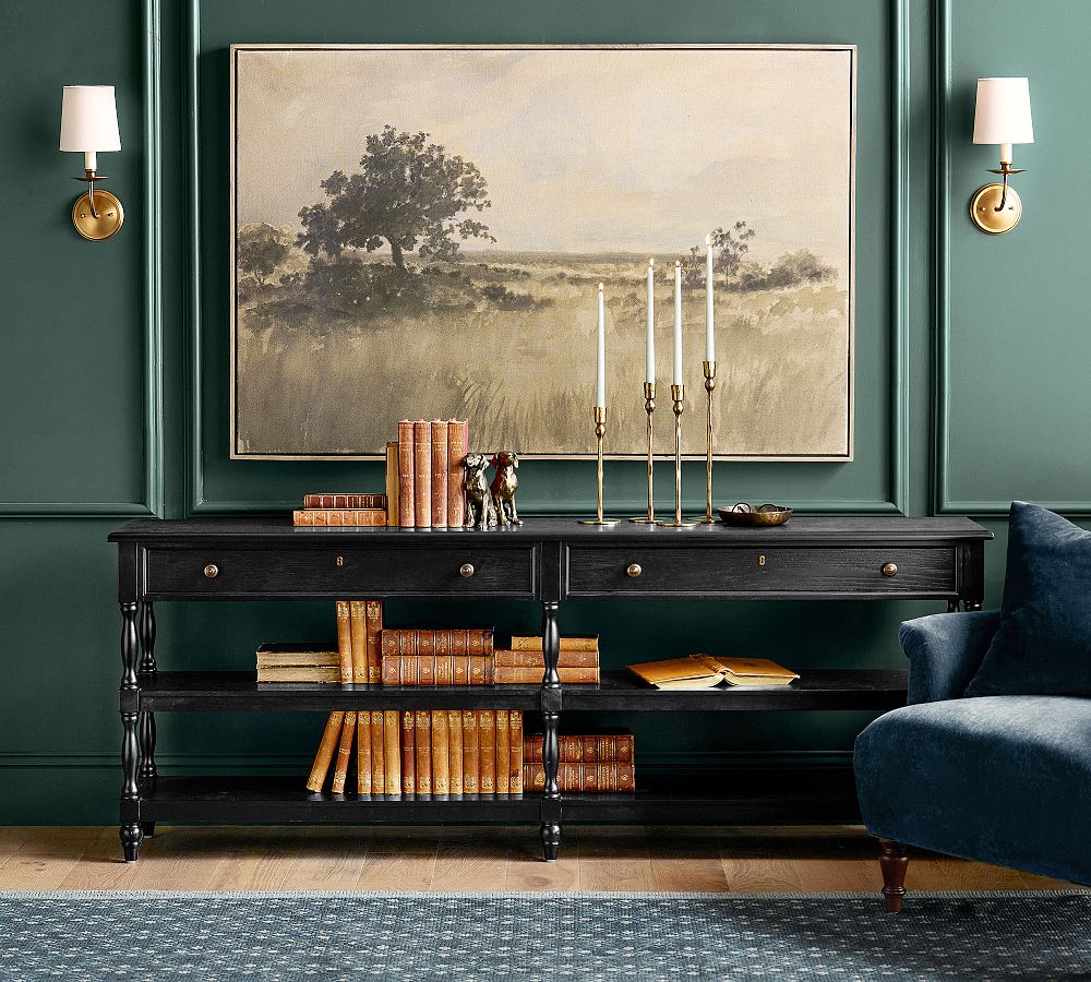 Chris Loves Julia Modern Traditional Grand Console Table (80") by Pottery Barn