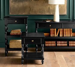 Chris Loves Julia Modern Traditional Mini Entryway Table (22")