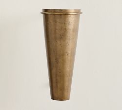 Chris Loves Julia Wall-Mounted Brass Vase