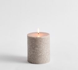 Marble Stone Pillar Candle
