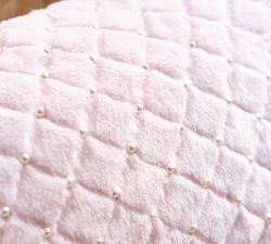 LoveShackFancy Faux Fur Pearl Lumbar Pillow