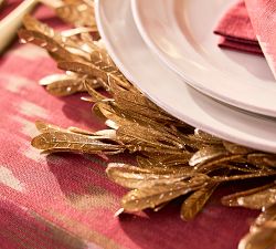 Olive Leaf Charger Plates - Set of 4