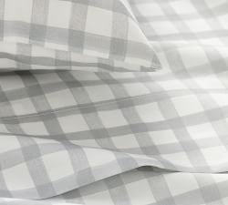 Kipton Plaid Percale Sheet Set