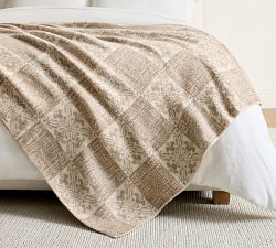 Jacquard Knit Fair Isle Blanket