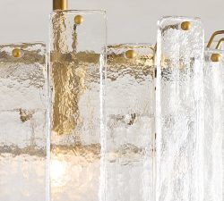 Avalon Cast Glass Round Flush Mount (15")