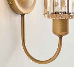 Holmes Crystal Single Sconce (10")
