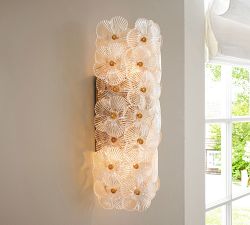 Nicolette Glass Floral Sconce (15")