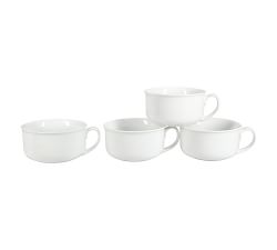 BIA White Porcelain Soup Bowls - Set of 4