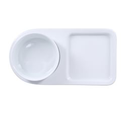 BIA White Porcelain Soup &amp; Sandwich Plate - Set of 4
