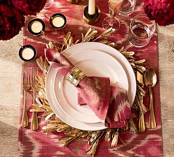 Olive Leaf Charger Plates - Set of 4