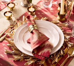 Olive Leaf Charger Plates - Set of 4