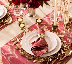 Olive Leaf Charger Plates - Set of 4