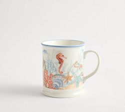 Enchanted Sea Stoneware Mugs - Set of 4