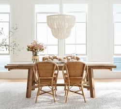 Rustic Farmhouse Extendable Dining Table (77"-102")