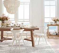 Rustic Farmhouse Extendable Dining Table (77"-102")