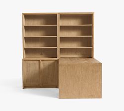 Marina Peninsula Desk with Storage (72")