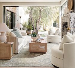 Marina Rectangular Cane Coffee Table (46")