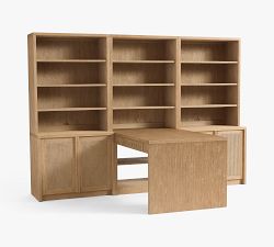 Marina Peninsula Desk with Storage (108")