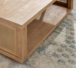 Marina Rectangular Cane Coffee Table (46")