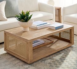 Marina Rectangular Cane Coffee Table (46")