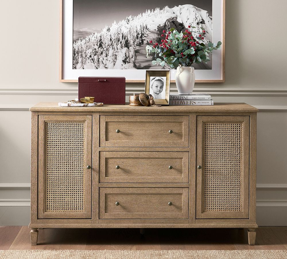 Sausalito Cane Extra Wide Dresser (60") by Pottery Barn
