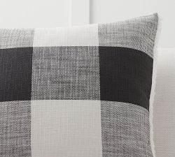 Bryce Sherpa Back Check Pillow Cover