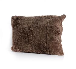 Gretel Patchwork Shearling Lumbar Pillow