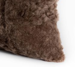 Gretel Patchwork Shearling Lumbar Pillow