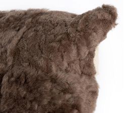 Gretel Patchwork Shearling Lumbar Pillow