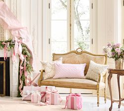 LoveShackFancy Rhinestone Bow Pillow