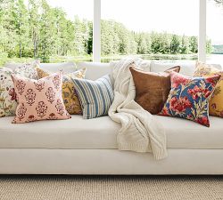 Bette Floral Reversible Embroidered Pillow