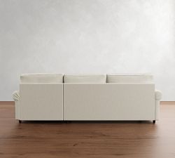 PB Comfort Roll Arm Chaise Sleeper Sectional (112")
