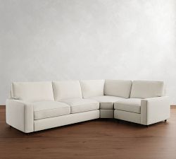 PB Comfort Square Arm 3-Piece Wedge Sleeper Sectional (119")