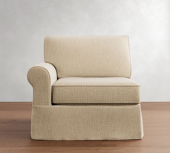 Build Your Own Buchanan Roll Arm Slipcovered Sectional by Pottery Barn