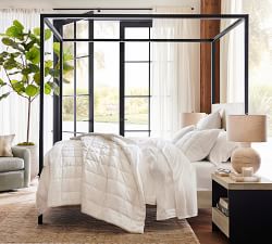 Cayman Metal Canopy Bed