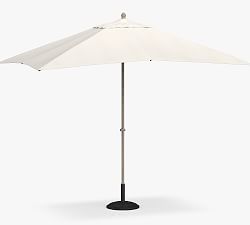 10' Rectangular Outdoor Umbrella &ndash; Eucalyptus Frame