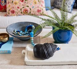 Indigo Artisan Handcrafted Decorative Bowl