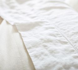 Belgian Flax Linen Hemstitch Sheet Set