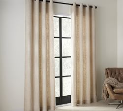 Open Box: Emery Linen Grommet Blackout Curtain