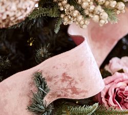 LoveShackFancy Pink Velvet Ribbon Garland