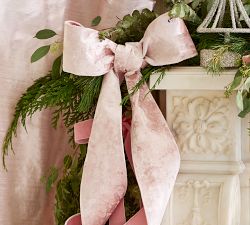 LoveShackFancy Pink Velvet Ribbon Garland