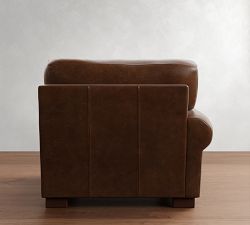 Build Your Own Turner Deep Seat Roll Arm Leather Sectional