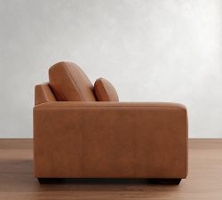 Build Your Own Big Sur Square Arm Deep Seat Leather Sectional