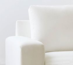 Big Sur Square Arm Slipcovered Chaise Lounge