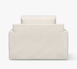 Big Sur Slipcovered Swivel Outdoor Lounge Chair