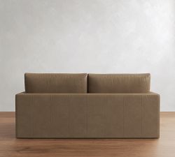 Westwood Slim Arm Deep Seat Leather Sleeper Sofa  (53"&ndash;84")