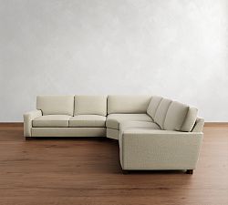Turner Square Arm 3-Piece L-Shaped Wedge Sectional (115")