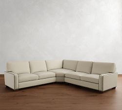 Turner Square Arm 3-Piece L-Shaped Wedge Sectional (115")
