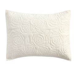 LoveShackFancy Rosette Velvet Quilted Sham