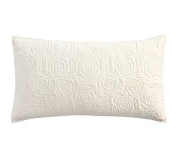 LoveShackFancy Rosette Velvet Quilted Sham